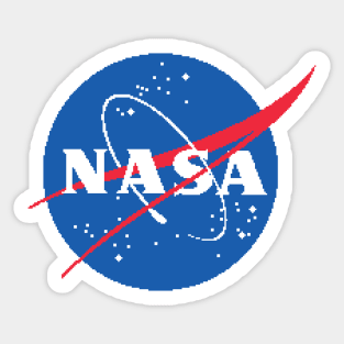 NASA 8-bit Sticker